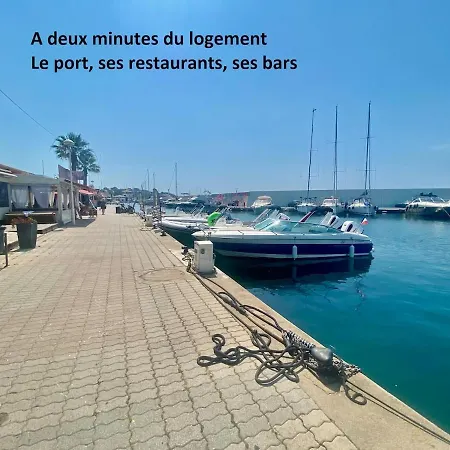 T2 Climatisé Avec Terrasse, Port Santa Lucia à 2 Min Apartamento